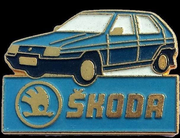 Skoda afbeelding pin met logo, Verzenden, Nieuw, Transport, Speldje of Pin