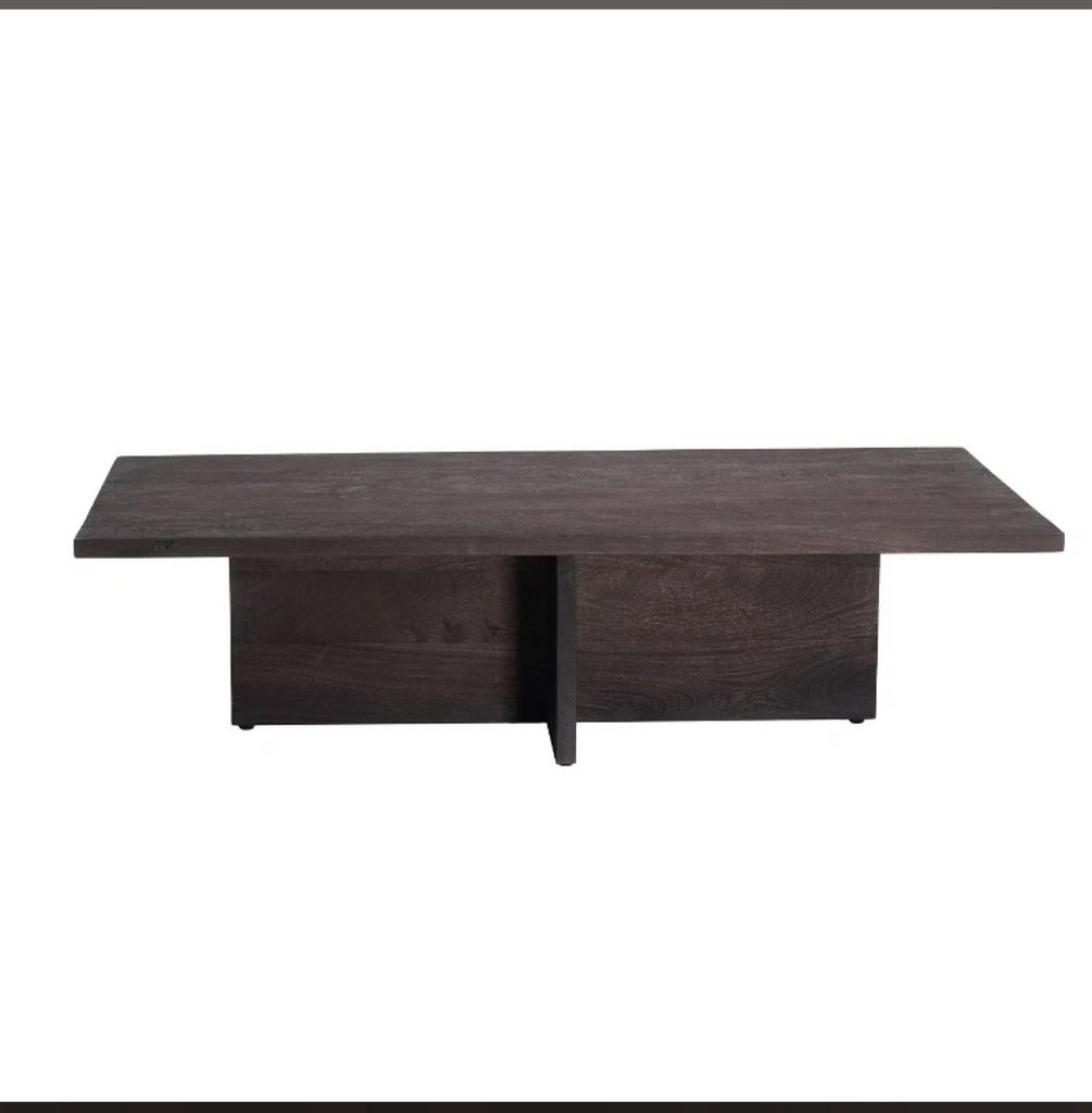 Salontafel bruin 140cm mangohout, Huis en Inrichting, Tafels | Salontafels, Info@savoireinteriors.com, 100 tot 150 cm, Kerkstraat 135a