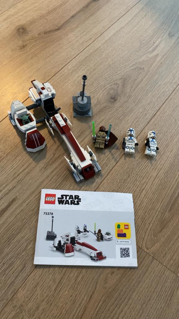 LEGO Star Wars 75378 BARC Speeder Escape, Ophalen of Verzenden, Zo goed als nieuw, Complete set, Lego