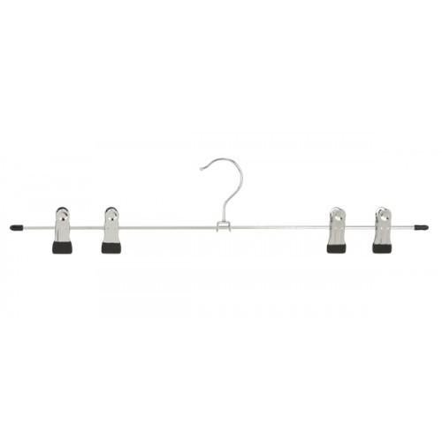 Metalen klemhanger kleerhanger met vier klemmen antislip, Ophalen of Verzenden, Zo goed als nieuw, Metaal