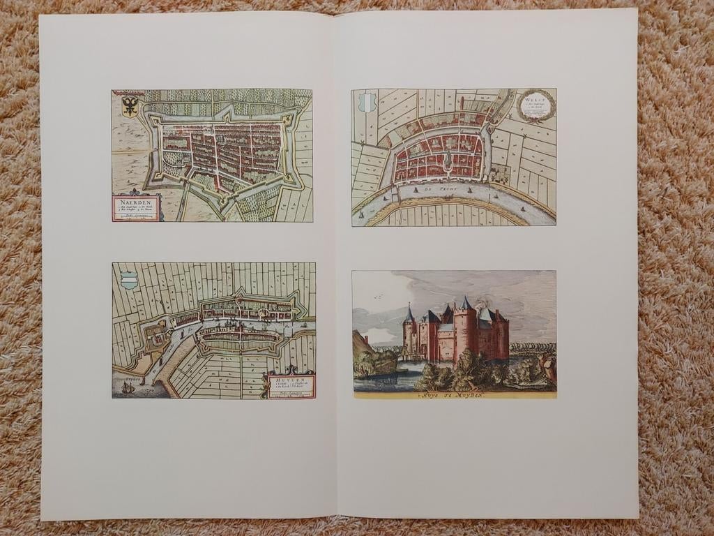 Historische kaart Naarden, Weesp, Muiden - Joan Blaeu, Ophalen of Verzenden