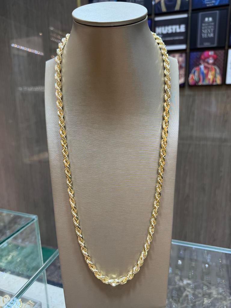 14KT Goud - 103.6 Gram - Ketting - ROPE - Herenketting