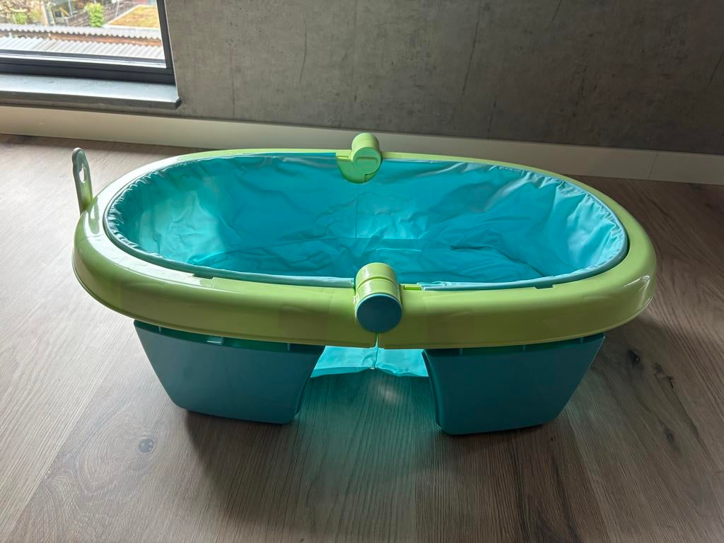 Opvouwbaar Opblaasbaar Babybadje Blauw/Groen, Kinderen en Baby's, Badjes en Verzorging, Overige merken, Gebruikt, Ophalen of Verzenden