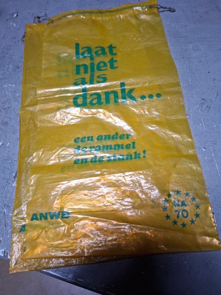 twee auto afvalzakjes ANWB, Verzamelen, Ophalen of Verzenden, Nieuw, Reclamebord