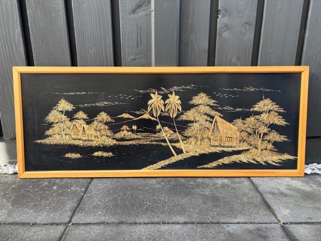 Schilderij - Indonesische kunst, Ophalen, Oorspronkelijke maker, Zo goed als nieuw, Schilderij