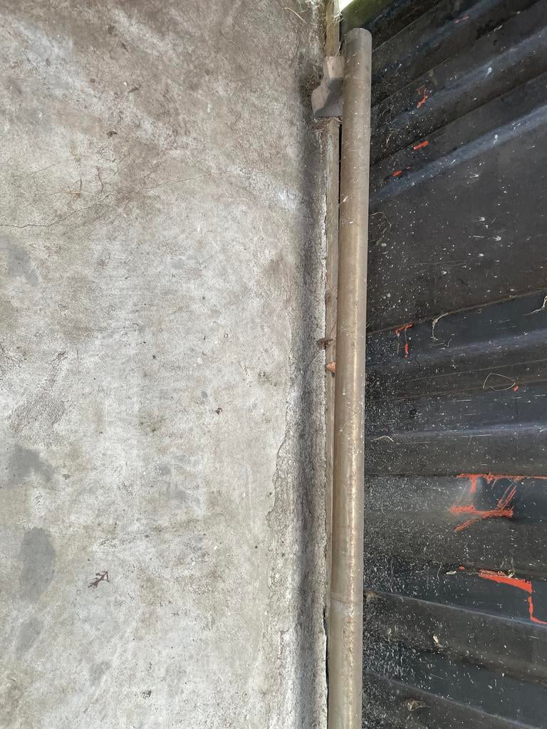 RVS buis 90mm x 1.5 - 6 meter voor pelletkachel, Ophalen, Gebruikt, 6 meter of meer, Rvs