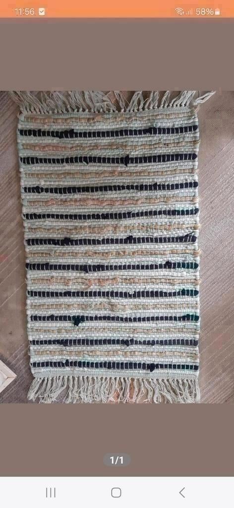 Leuk kleed 75 x 50 br met franjes beach style, Ophalen of Verzenden, Zo goed als nieuw
