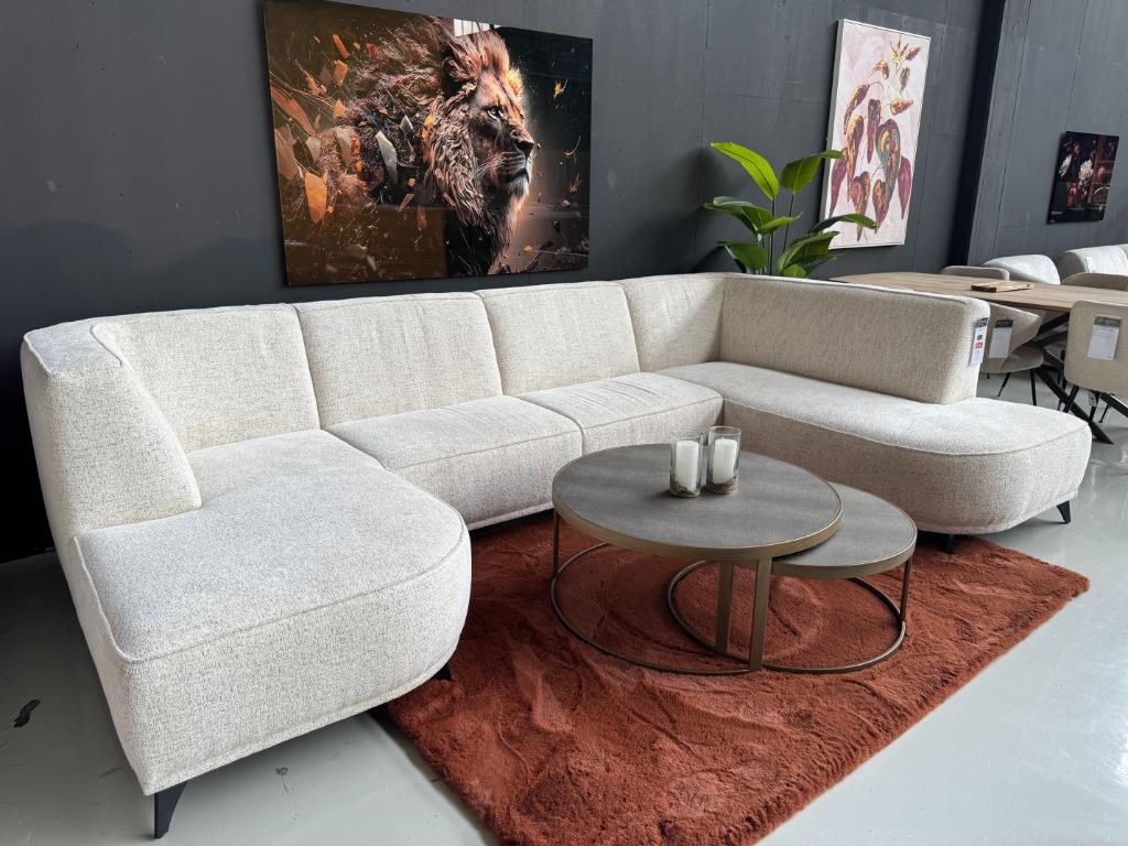 Snel leverbaar| Bouclé | U-bank | Hoekbank | Utrecht, Ophalen, Info@trendvortex.com, 4131 NH, Hoekbank