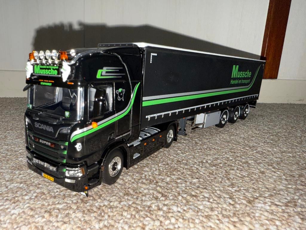 Mussche Handel en Transport | Scania | WSI | 1:50 | Z.G.A.N., Ophalen of Verzenden, Nieuw, Bus of Vrachtwagen, Wsi