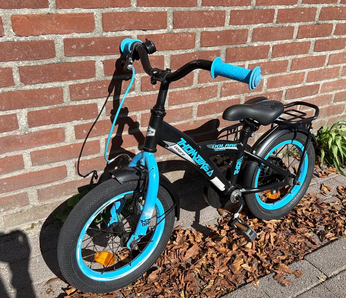 Jongens fiets blauw Volare Thombike 14 inch, Ophalen, Gebruikt, Minder dan 16 inch