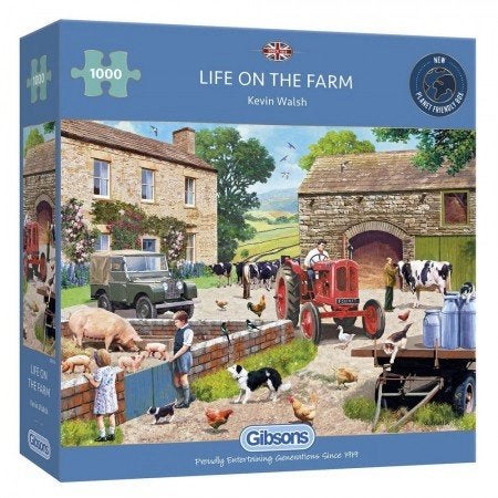 Gibsons - Life on the Farm - 1000 stukjes, Ophalen of Verzenden, 500 t/m 1500 stukjes, Nieuw, Legpuzzel