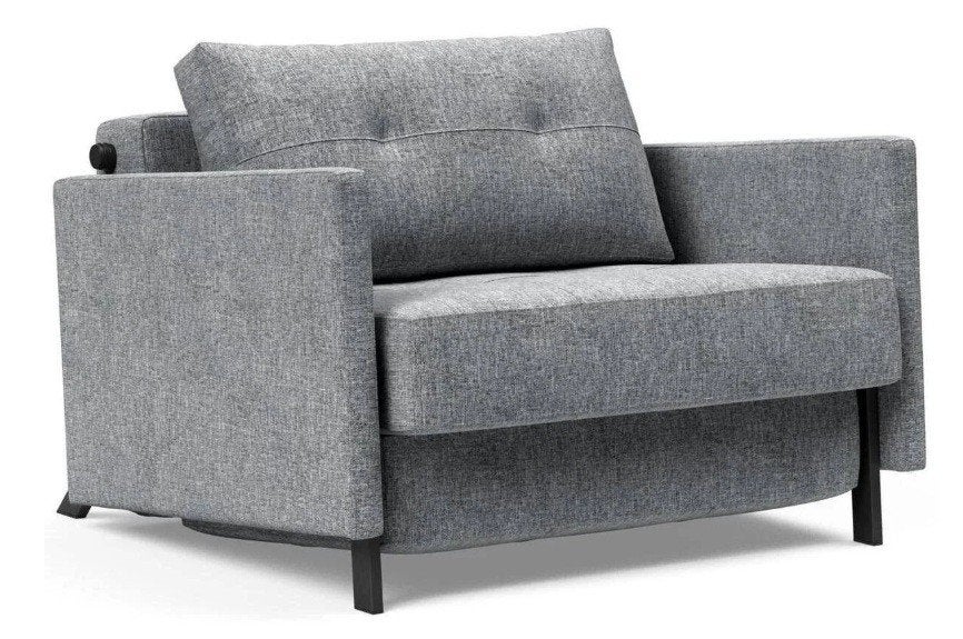 Innovation Living CUBED 90 slaapfauteuil met armen, Ophalen, 90 cm, Eenpersoons, Zo goed als nieuw