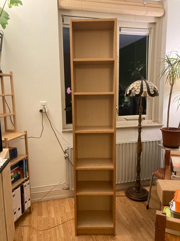 Ikea billy boekenkast licht bruin, Ophalen, Gebruikt, 200 cm of meer, 50 tot 100 cm