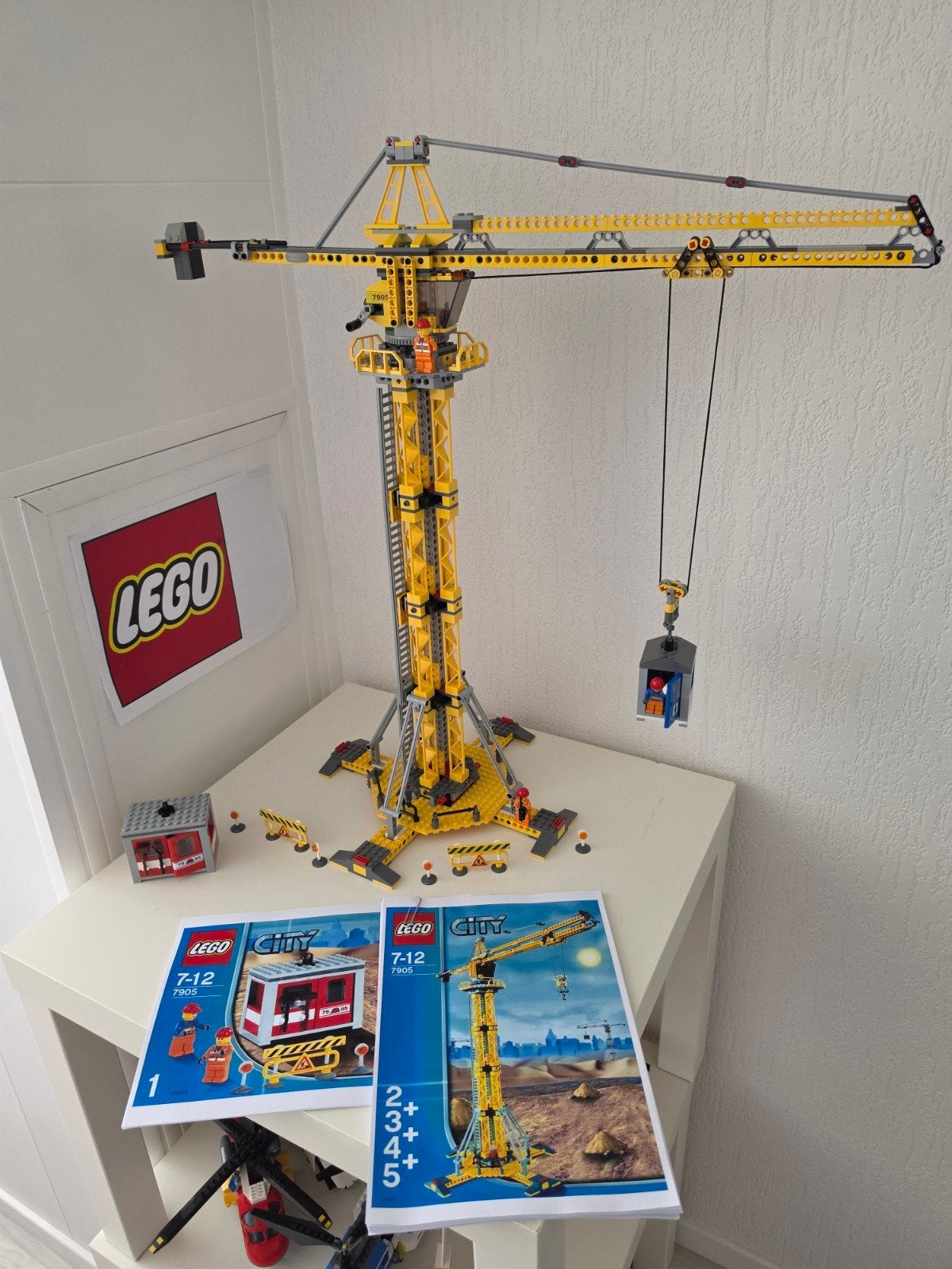 Lego Technic Torenkraan 7905 - Compleet met instructies, Lego, Inclusief instructies, Ophalen of Verzenden, Zo goed als nieuw