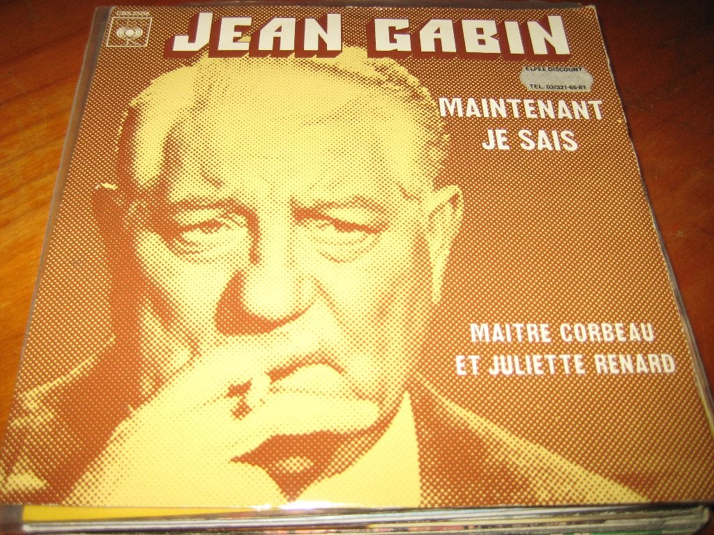 Jean Gabin: Maintenant je sais, Ophalen of Verzenden, Zo goed als nieuw, Pop