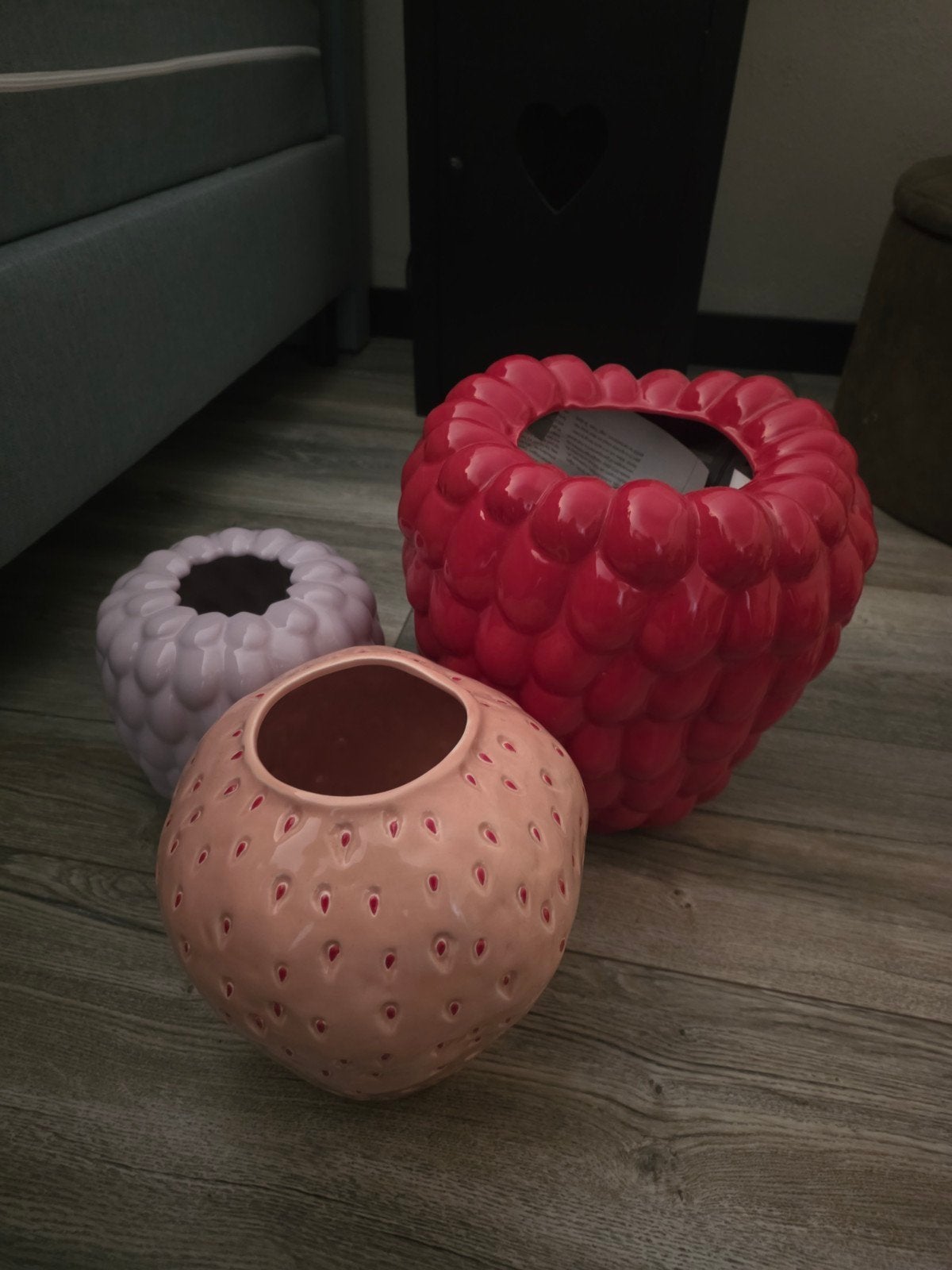 3 Leuke Bloempotten., Huis en Inrichting, Ophalen, Zo goed als nieuw, Rood, Steen/keramiek