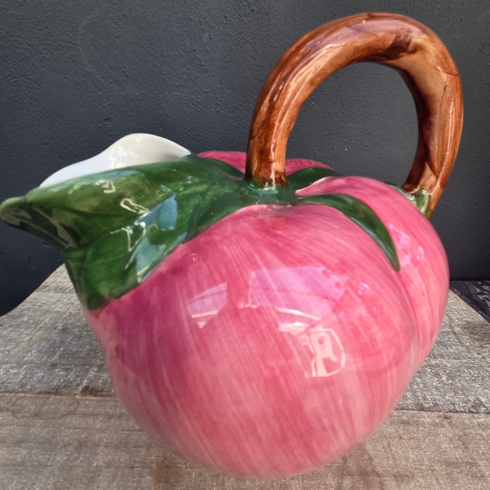 Italiaans aardewerk brocante waterkan appel, zeer groot!, Antiek en Kunst, Ophalen of Verzenden
