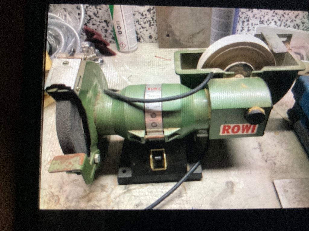 ROWI Nass-Trockenschleifer - Werkbankslijpmachine, Ophalen, Gebruikt, Minder dan 700 watt, Werkbankslijpmachine