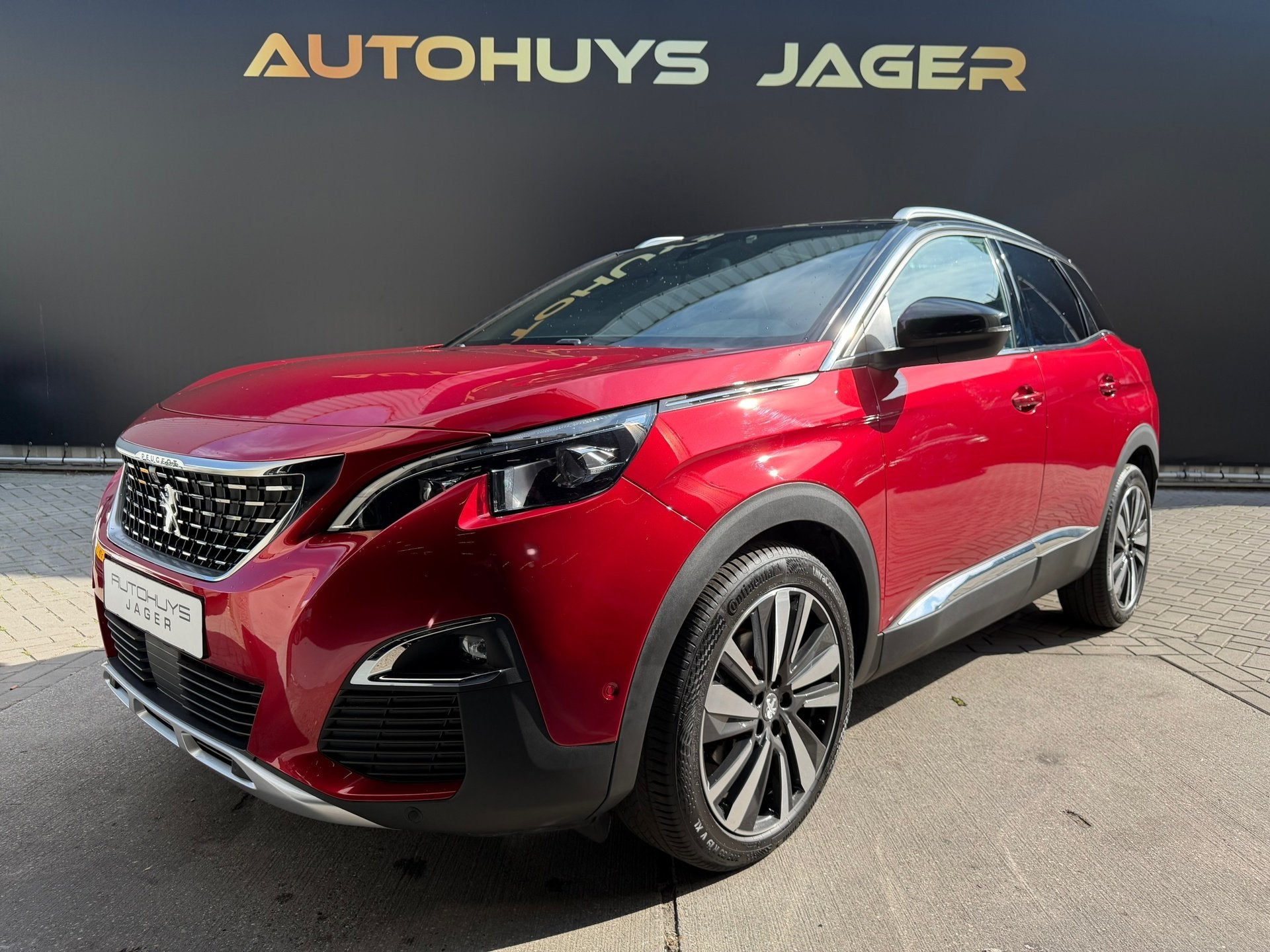 Peugeot 3008 1.6 BlueHDi Blue Lease GT Line - Pano Schuifdak, Stof, Zwart, 4 cilinders, Bedrijf
