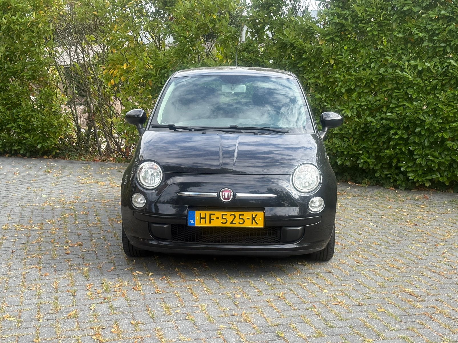 Fiat 500 0.9 Twinair C 2015 Zwart, Auto's, Voorwielaandrijving, 840 kg, Zwart, Origineel Nederlands