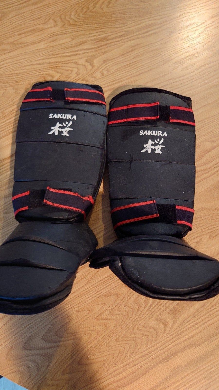 Sakura scheenbeschermers, Sport en Fitness, Vechtsporten en Zelfverdediging, Ophalen, Gebruikt, Overige, Vechtsportbescherming
