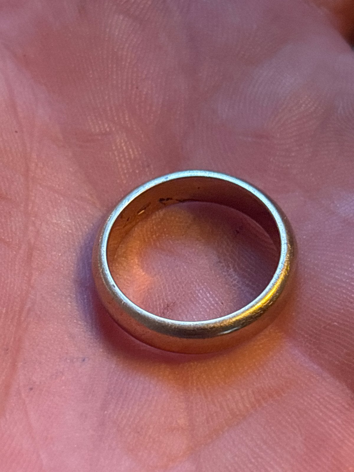Dikke massieve 18 karaats gouden ring - 6,88 gram, Ophalen, 18 tot 19, Gebruikt, Dame of Heer
