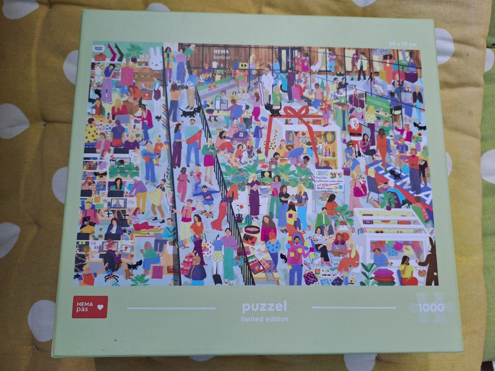 Hema 1000 stukjes puzzel, Ophalen, 500 t/m 1500 stukjes, Zo goed als nieuw, Legpuzzel