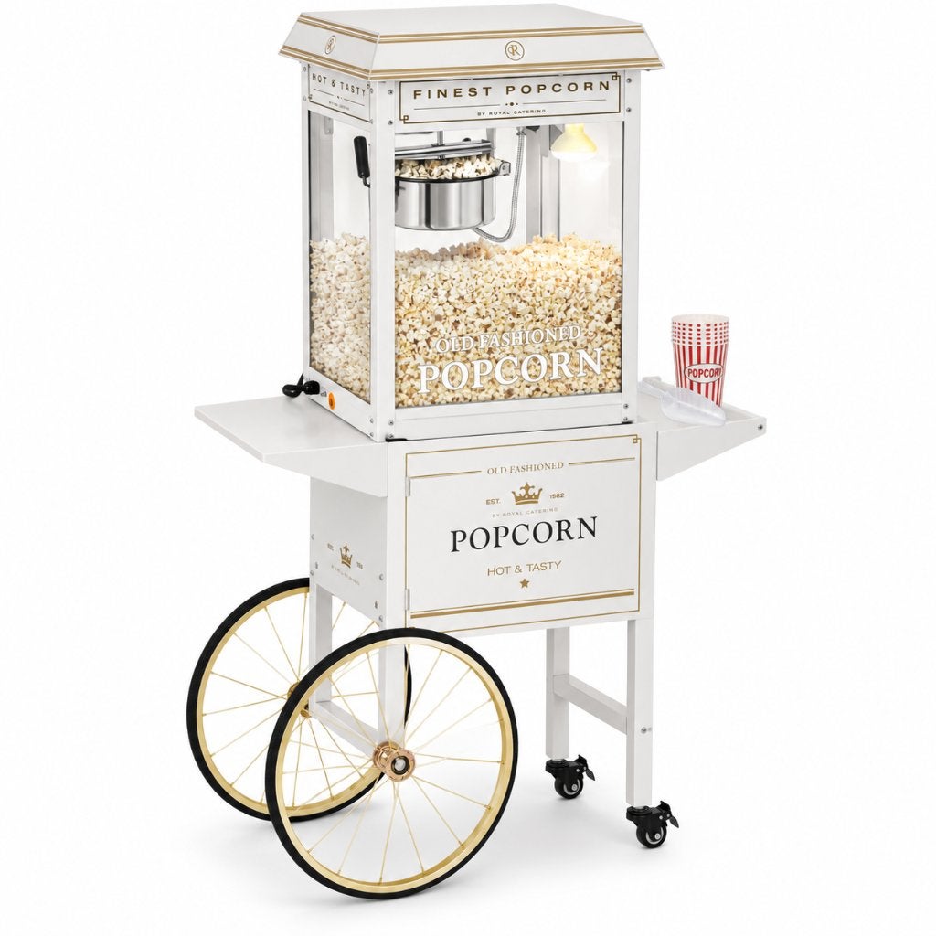 Popcornkar de luxe popcornmachine huren incl 100 porties, Ophalen of Verzenden, Nieuw, Overige