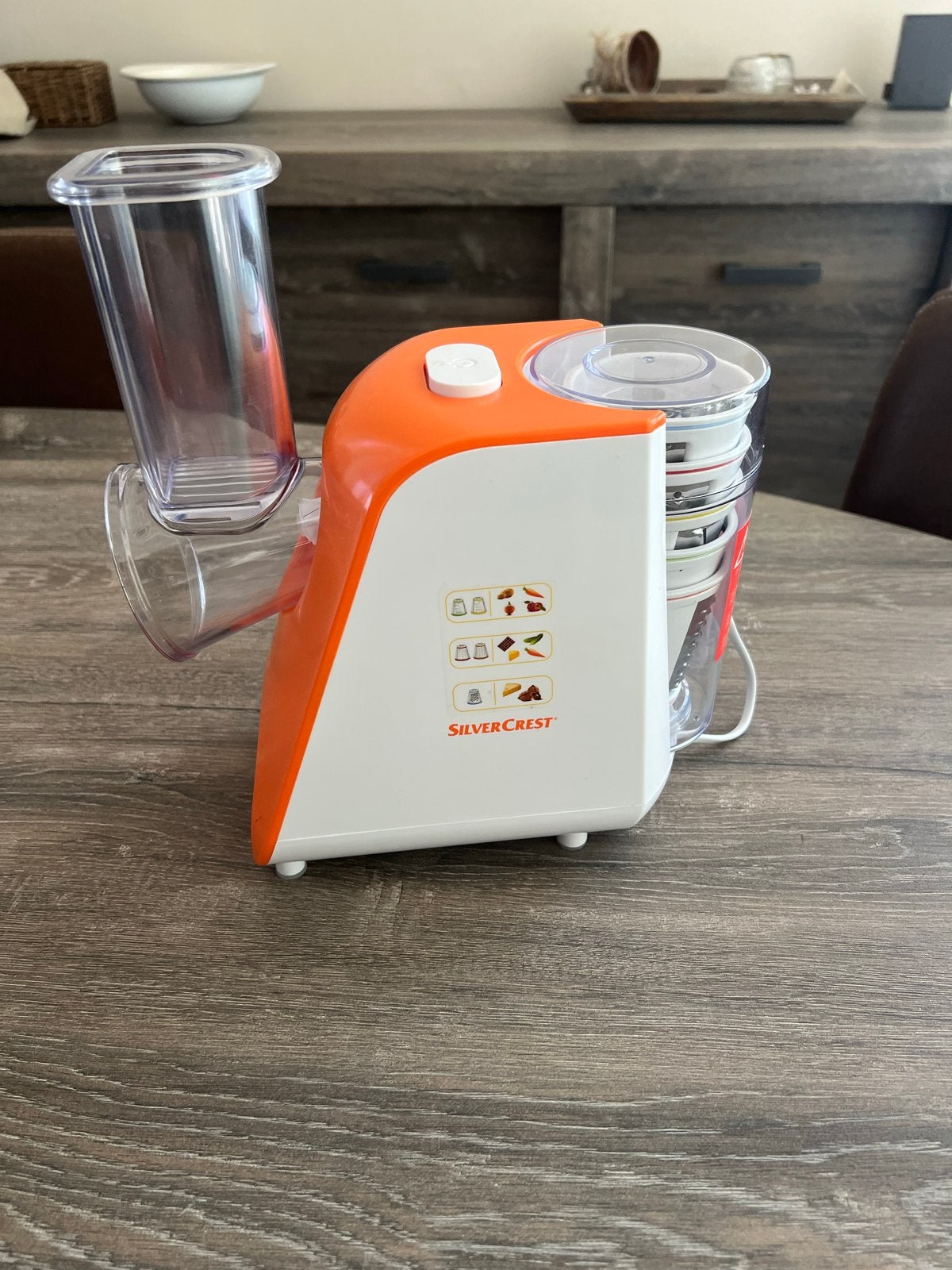 Silvercrest Elektrische Rasp/Saladesnijder, Ophalen, Gebruikt, Vaatwasserbestendig, Minder dan 1 liter