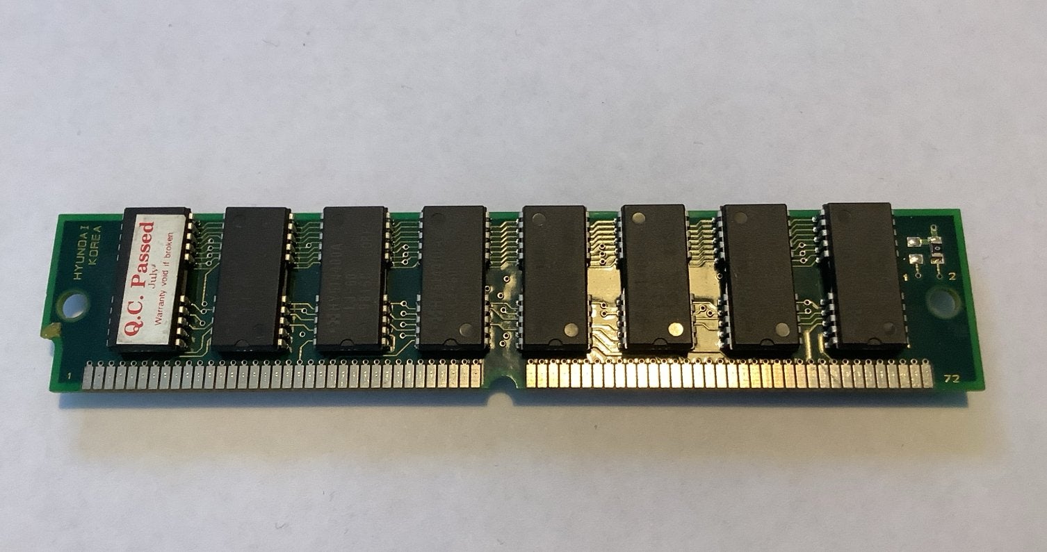 Hyundai 4MB 72-pins SIMM Geheugenmodule, Computers en Software, RAM geheugen, Gebruikt, Overige soorten, Ophalen of Verzenden