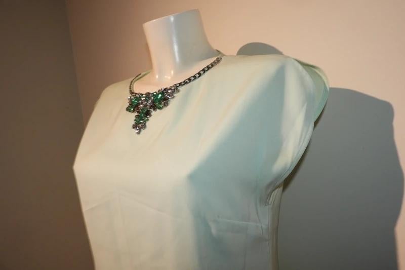 Ted Baker top mint groen ketting look eraan stenen M, Kleding | Dames, Tops, Verzenden, Korte mouw, Maat 36 (S), Ted Baker