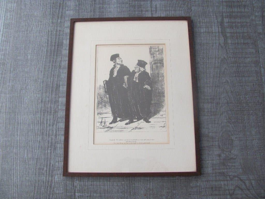 Honore Daumier (1808 -1879 ) - advocaten, Minder dan 50 cm, Overige typen, Ophalen of Verzenden, Zo goed als nieuw