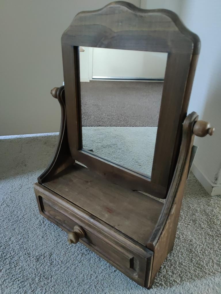 Mini kaptafel, klassiek eiken, Ophalen, Gebruikt, Klassiek, 50 tot 100 cm