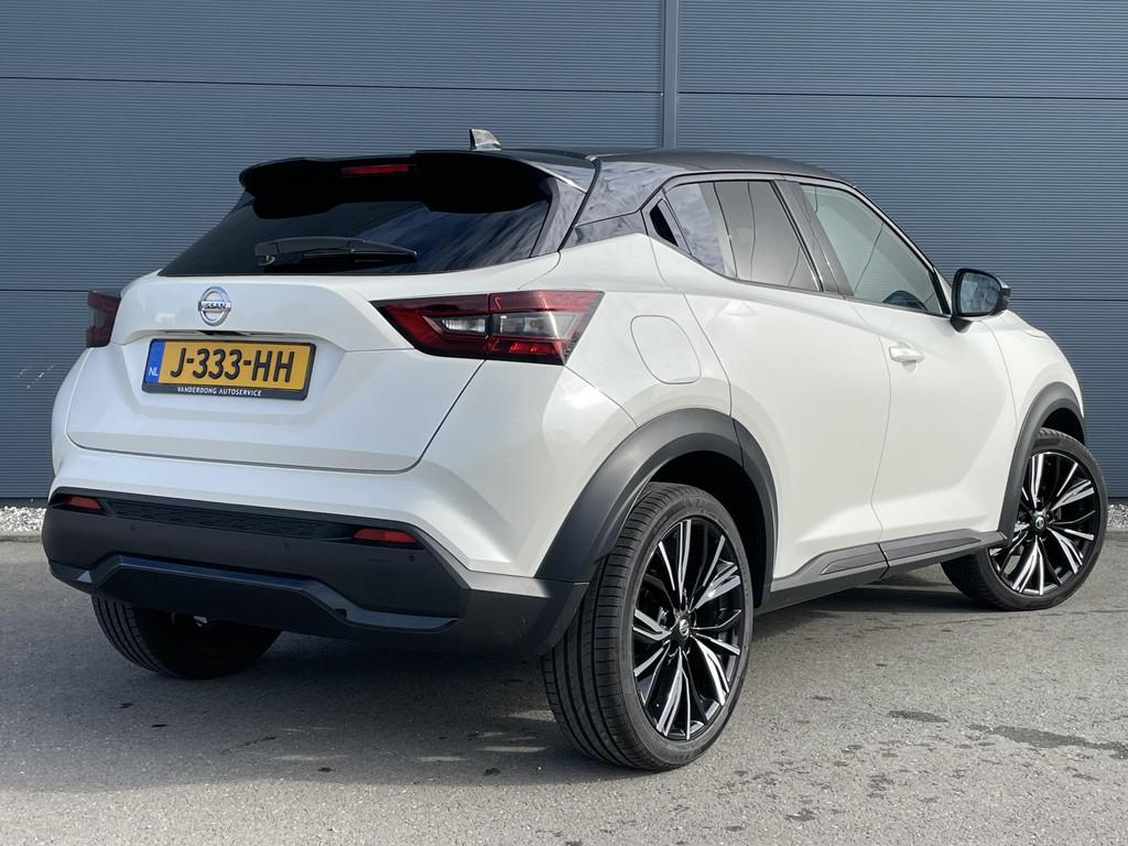 Nissan Juke 1.0 DIG-T N-Design | Automaat | Luxe uitvoering, Auto's, Nissan, Wit, Bedrijf, 3 cilinders, 638 kg