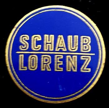Schaub Lorenz broche in blauw emaille, Verzenden, Nieuw, Merk, Speldje of Pin