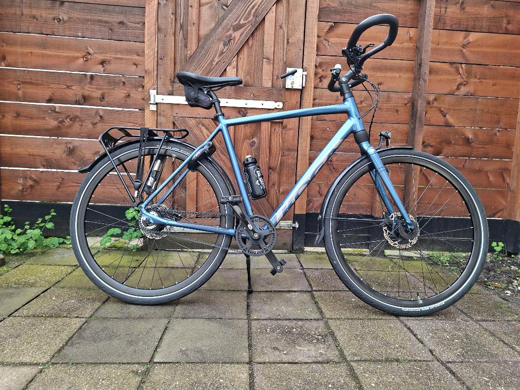 Koga f3  beltdrive blauw, Versnellingen, Zo goed als nieuw, 57 tot 61 cm, Schijfrem
