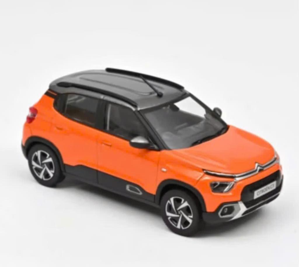 Citroen C3 Indian markt '21 ORANJE & grijs 1/43 NOREV 155222, Verzenden, Nieuw, Auto, Norev