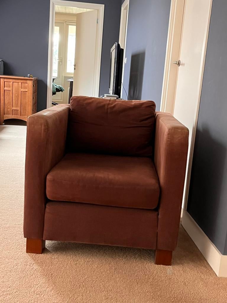 Crack fauteuil bruin, Ophalen, Gebruikt, 75 tot 100 cm, 75 tot 100 cm
