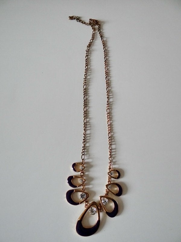 Koperkleurige ketting, Sieraden, Tassen en Uiterlijk, Ophalen of Verzenden, Zo goed als nieuw, Overige kleuren, Overige materialen