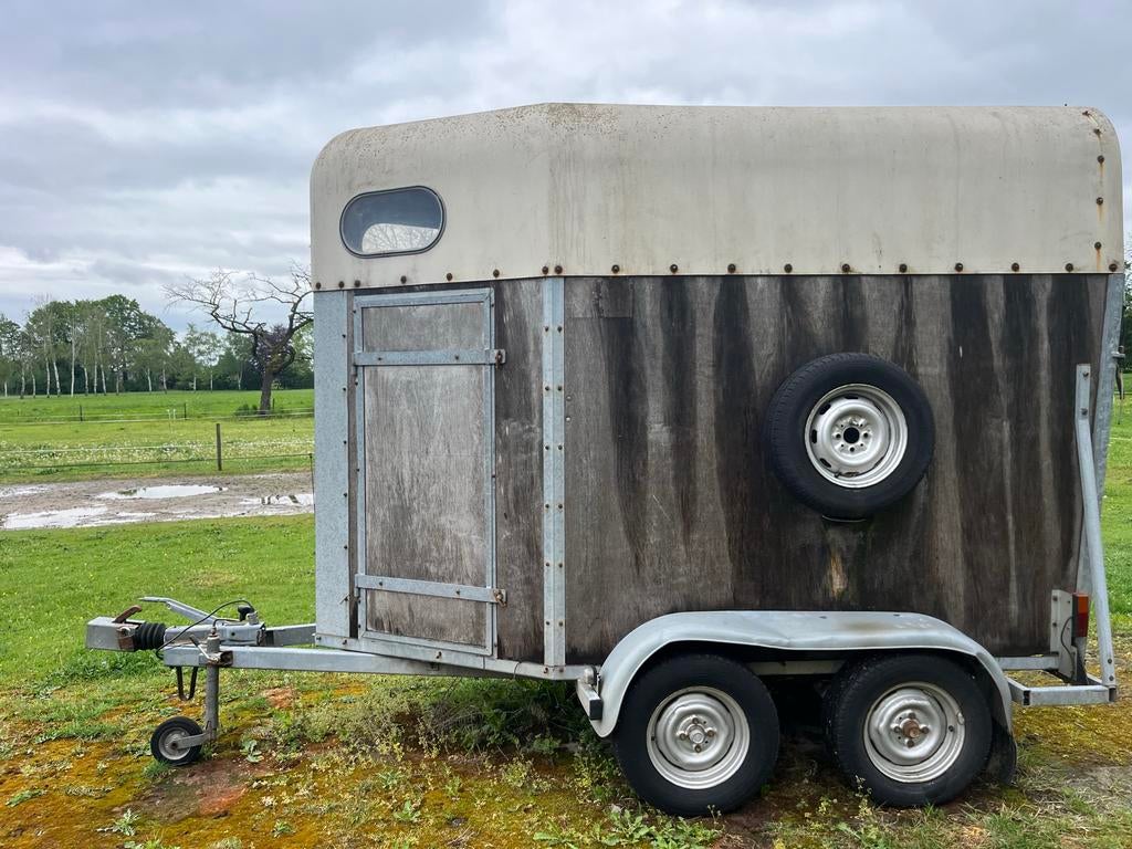 Paardentrailer Waco - 1,5 paards, Ophalen, Gebruikt, Hout, 1½-paards trailer