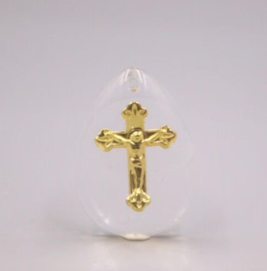 Gouden kruisje kettinghanger, Verzenden, Nieuw, Hanger