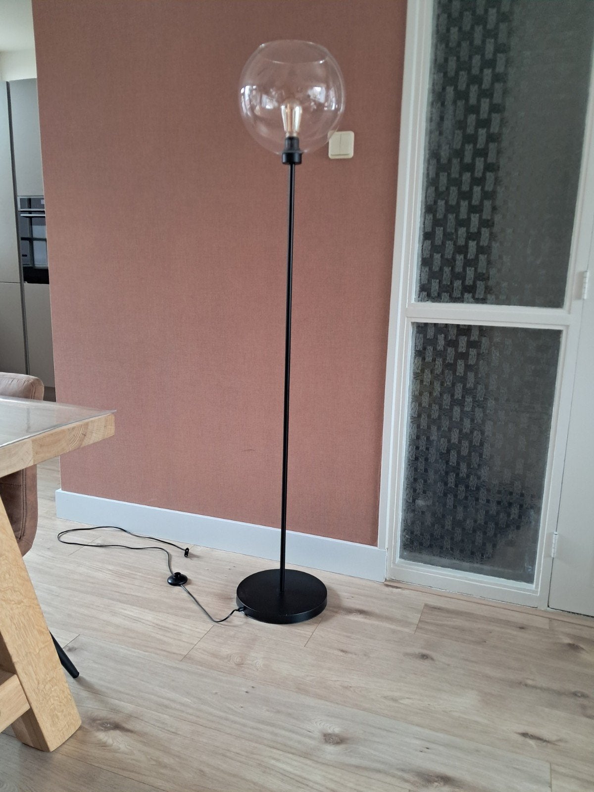 Straluma staande lamp met 3 standen, Ophalen, E27 (groot), Zo goed als nieuw, Glas