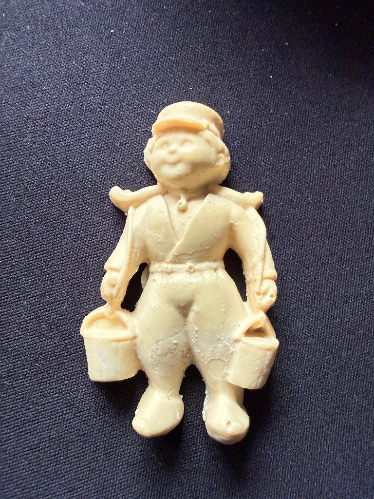 Vintage retro miniatuur boer met emmertjes 5,5 cm, Ophalen, Huis en Inrichting