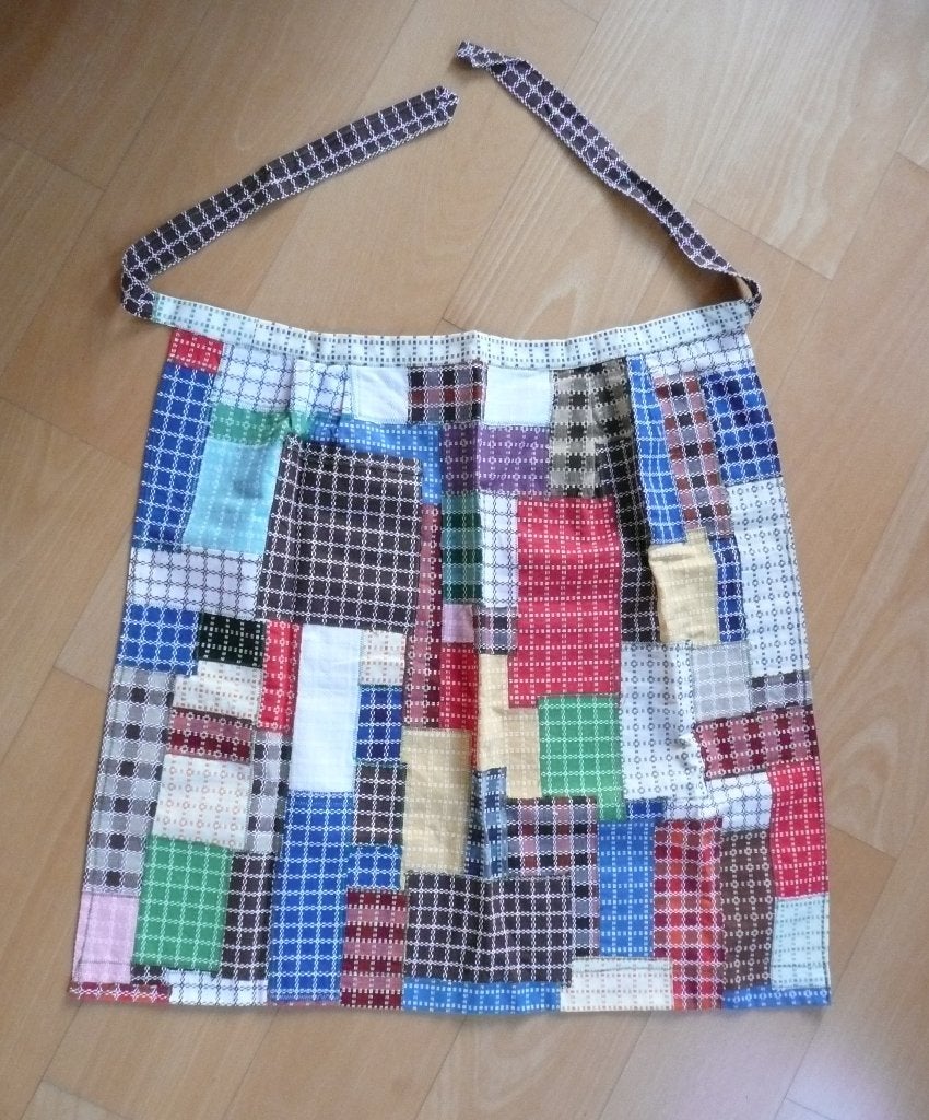 half keukenschort, Ophalen, Handgemaakt, Zo goed als nieuw, Schort