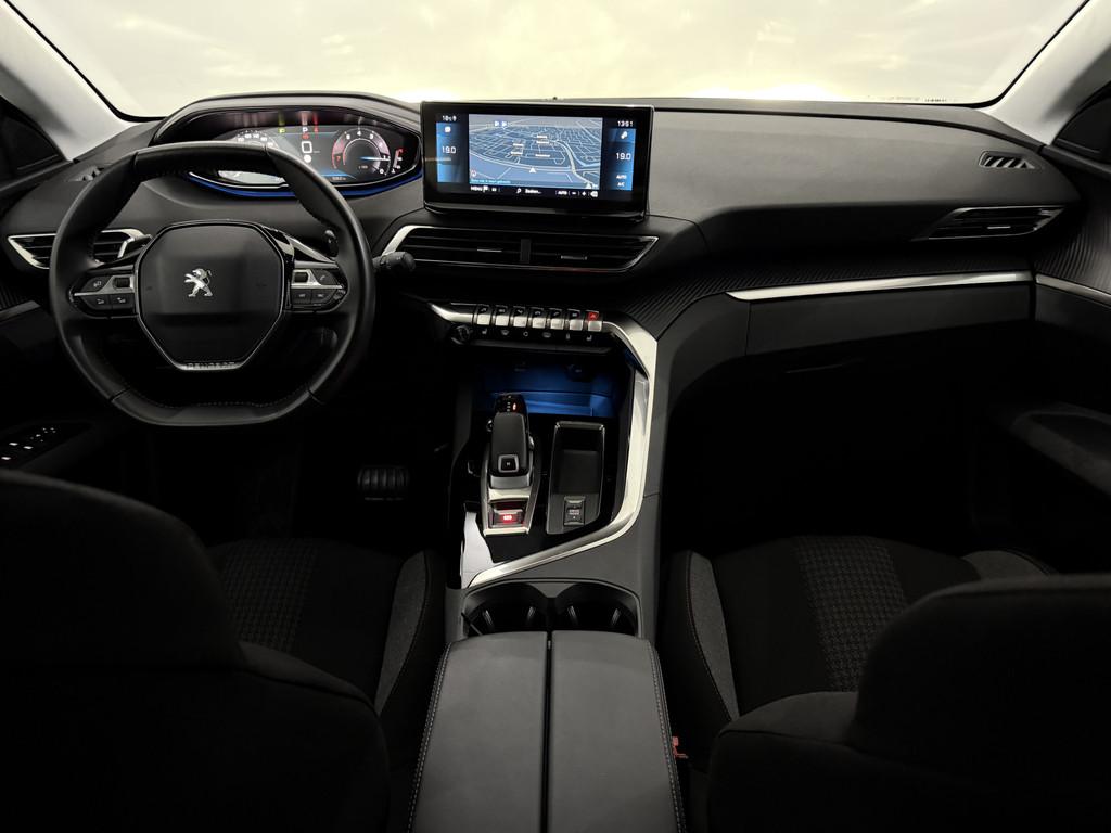 Peugeot 3008 1.2 PureTech Blue Lease Allure 360 Camera, Navi, Stof, Gebruikt, 1199 cc, Wit