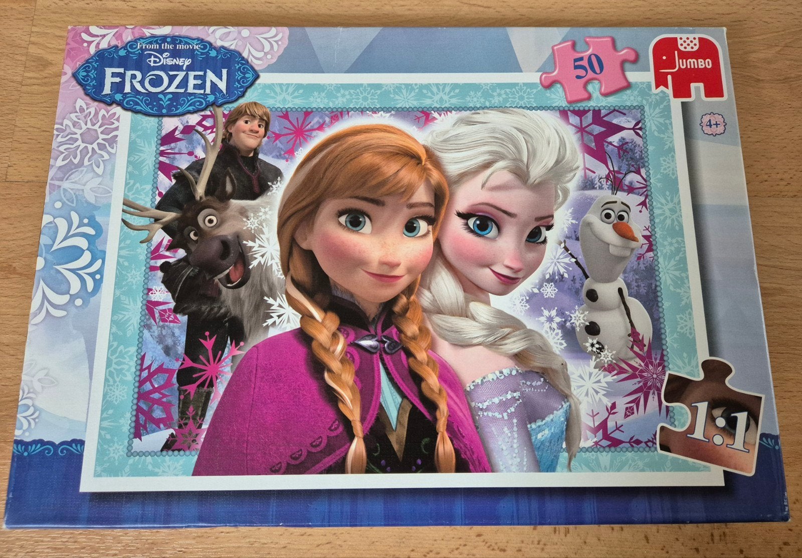 Frozen puzzel - 50 stukjes, Ophalen of Verzenden, Meer dan 50 stukjes, Zo goed als nieuw, 4 tot 6 jaar
