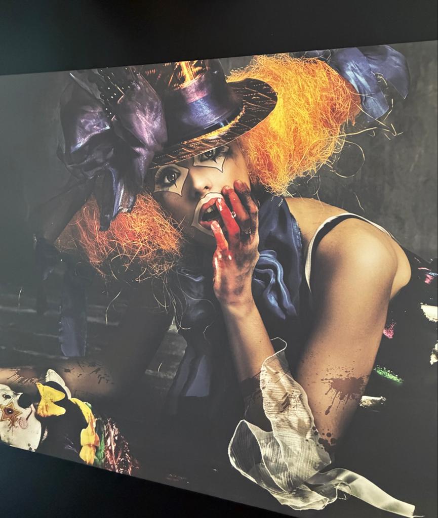 Groot Canvas afbeelding Burlesque Clown 200x100 cm, Ophalen