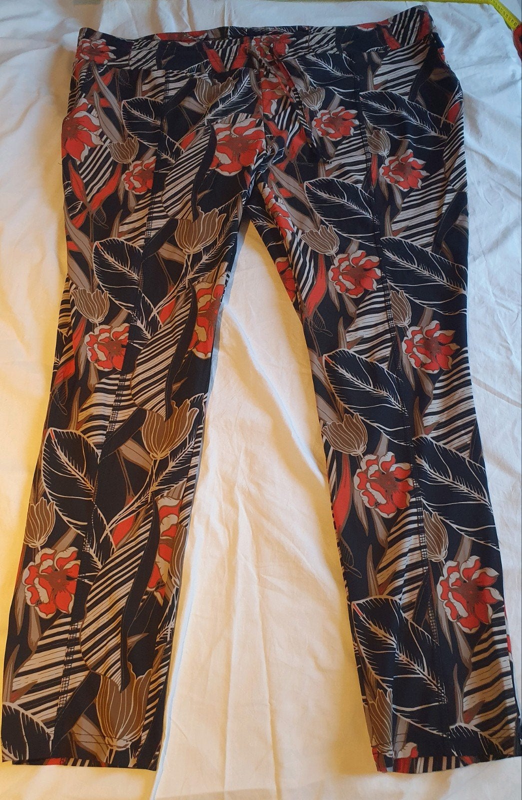 Exxcellent travelbroek met bloemenprint, maat 52, Exxcellent, Ophalen of Verzenden, Zo goed als nieuw, Broek of Spijkerbroek