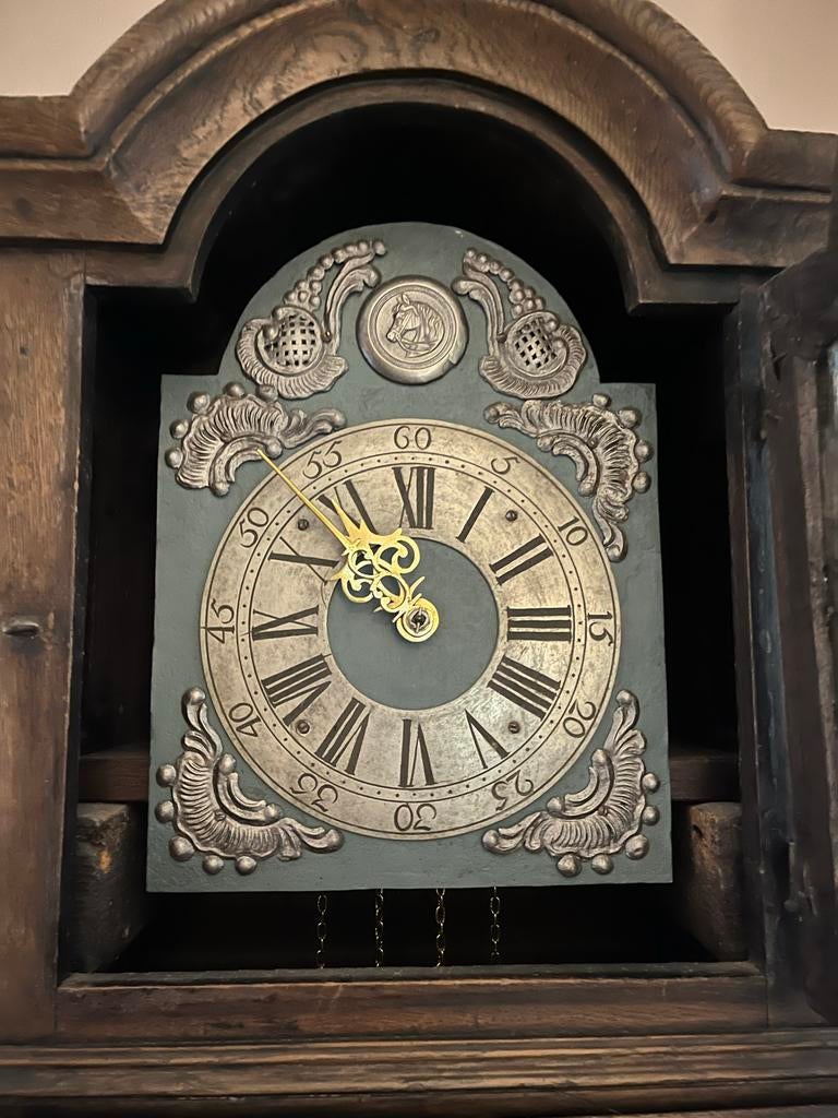 Antieke Duitse staande klok, ca. 1850, Antiek en Kunst, Ophalen