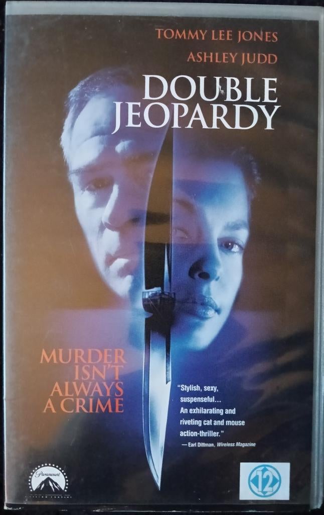Double Jeopardy vhs, Cd's en Dvd's, Vanaf 16 jaar, Ophalen of Verzenden, Zo goed als nieuw, Horror